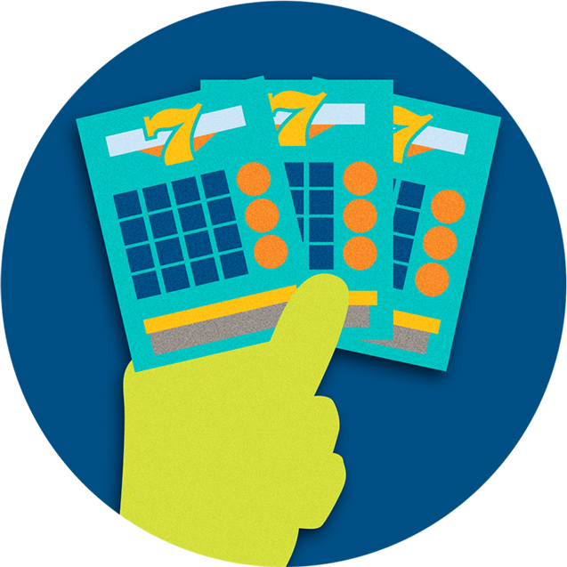 Holding Three Of The Same Scratch Tickets - Scratchcard (637x637)