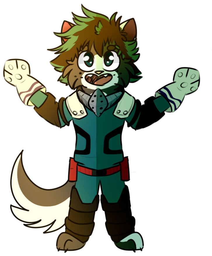 Izuku Cat By Legend Mystery - Cartoon (821x974)