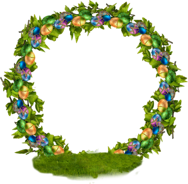 Húsvéti Keretek - Wreath (600x587)