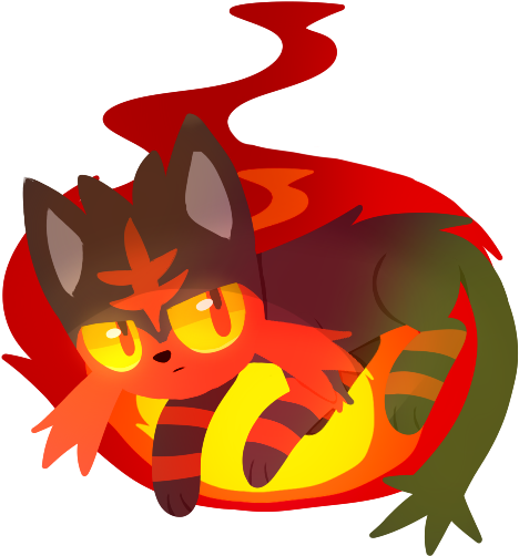 Litten By Legend-mystery - Illustration (499x545)