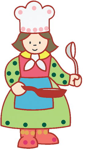 Imágenes De Cocineras Png - Dibujos De Cocineras Infantiles (300x527)