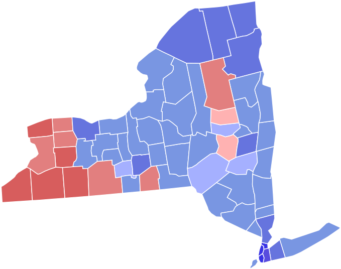 County Results - 2016 New York Election Result (700x553)