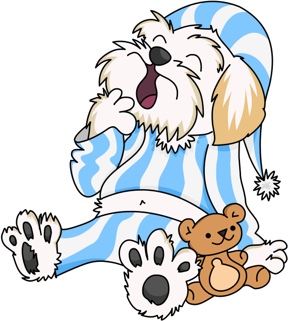 Dog Charges A Good Nights Sleep At Hazelwood Holiday - Illustration (713x713)