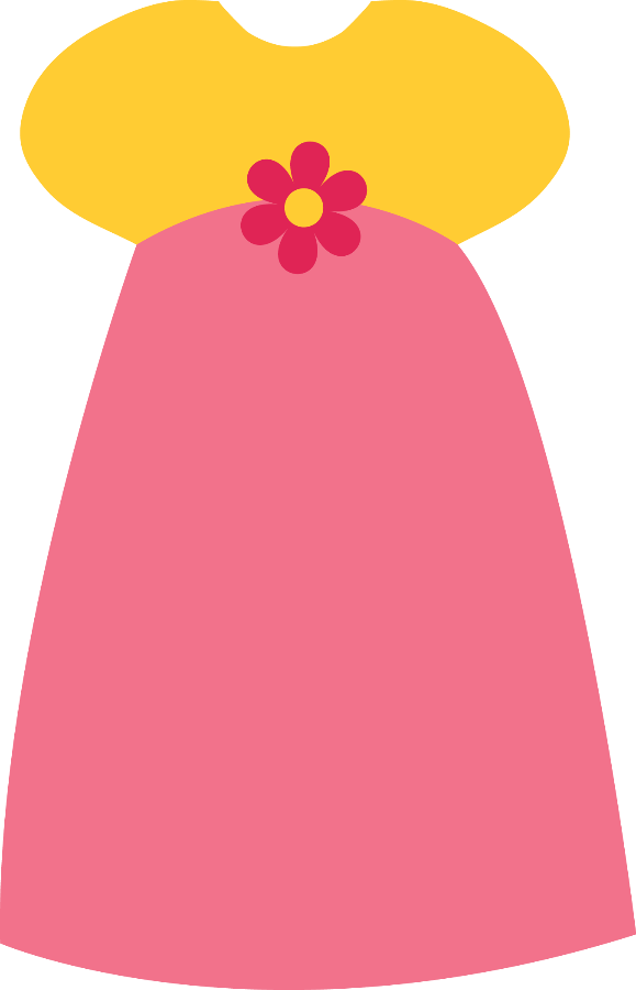 Vector Dress-up Doll With An Assortment Of Pink Prom - Vector Dress-up Doll With An Assortment Of Pink Prom (579x900)