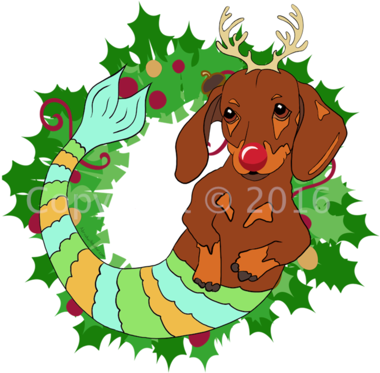 Santa Mermutt - The Holiday (796x799)