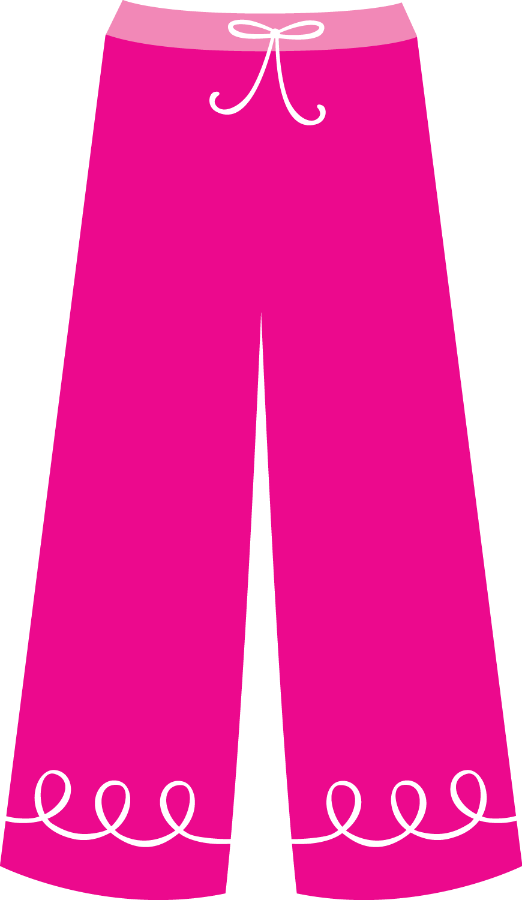Costura E Roupas - Pink Trousers Clip Art (522x900)