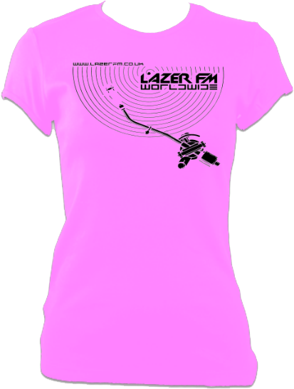 Women Fitted T-shirt - Lazerfm (440x581)