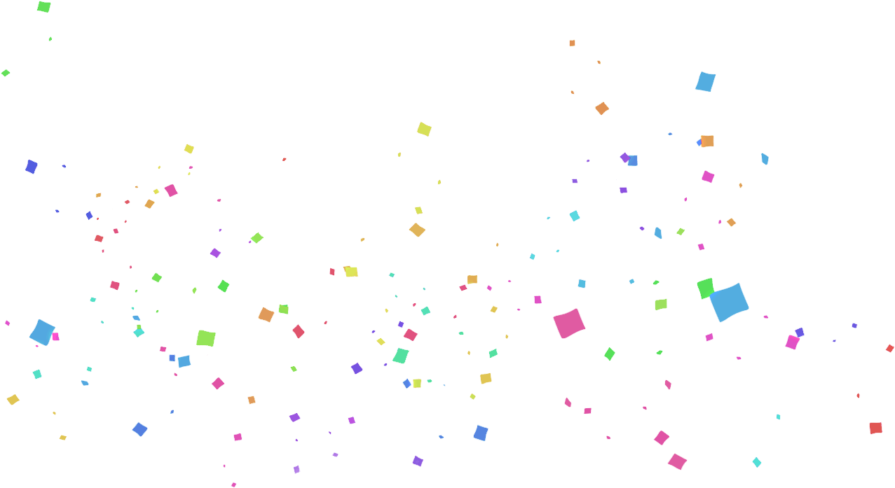 Confetti Clipart Transparent Download - Confettis Png (1277x721)