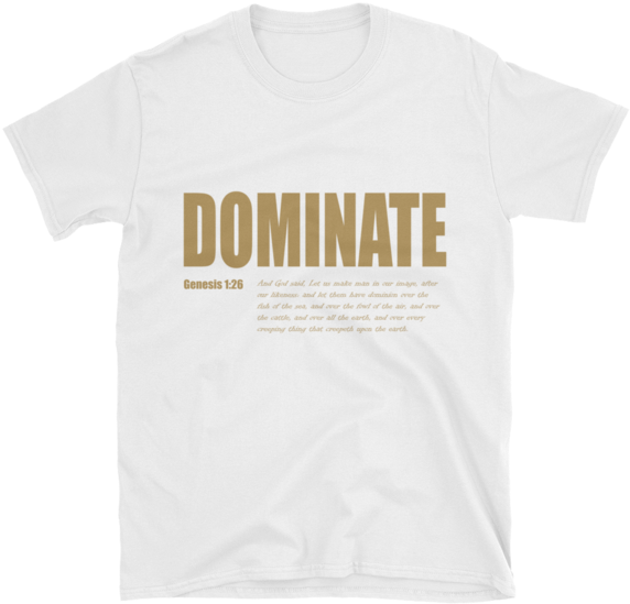 Godartiste Dominate Writing Unisex T-shirt - Godartiste Dominate Writing Unisex T-shirt (600x600)