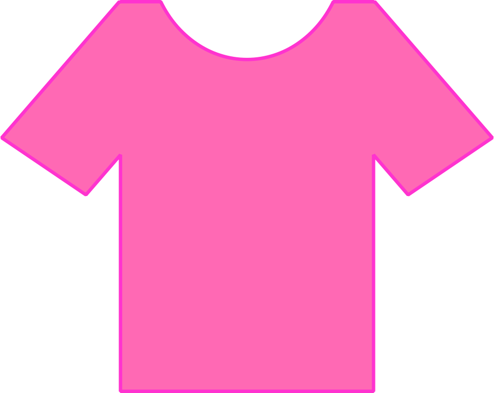 Filet Shirt - Pink T Shirt Vector (967x768)