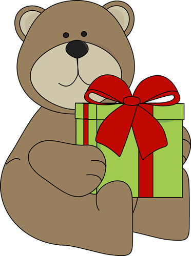 Christmas Clip Art - Christmas Bear Clip Art (372x500)