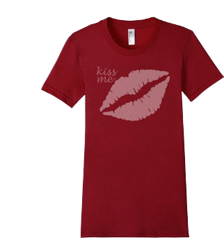 Let The World Know Just How Kissable That You Are By - T Shirt Print Opacity (369x362)