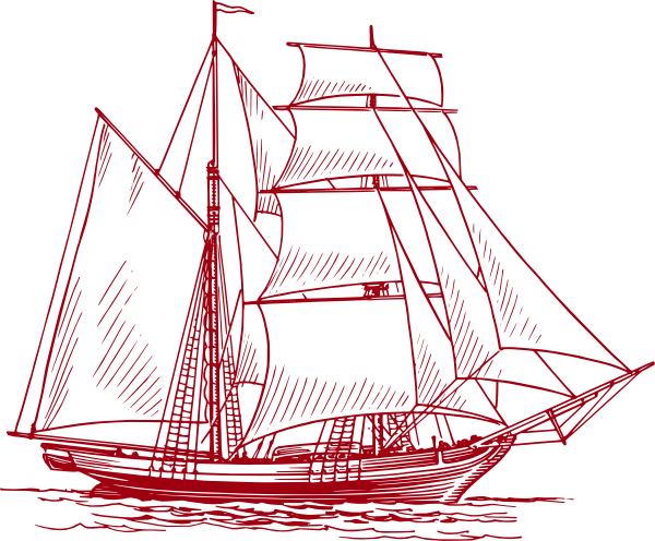 Sailing Ship Clipart Baby Boy - Boat Drawing (600x496)