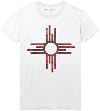 Original Logo T-shirt, White - Bad Suns T Shirt (400x369)