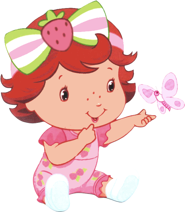 Kit 75 - Minus - Strawberry Shortcake Baby Png (600x900)