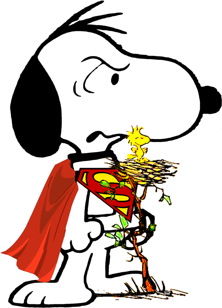 Super Beagle Protege Woodstock By Bradsnoopy97 - Snoopy Superman (753x1062)