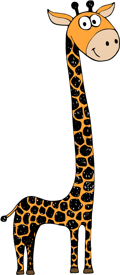 Northern Giraffe Yellow Clip Art - Giraffe (1120x1112)