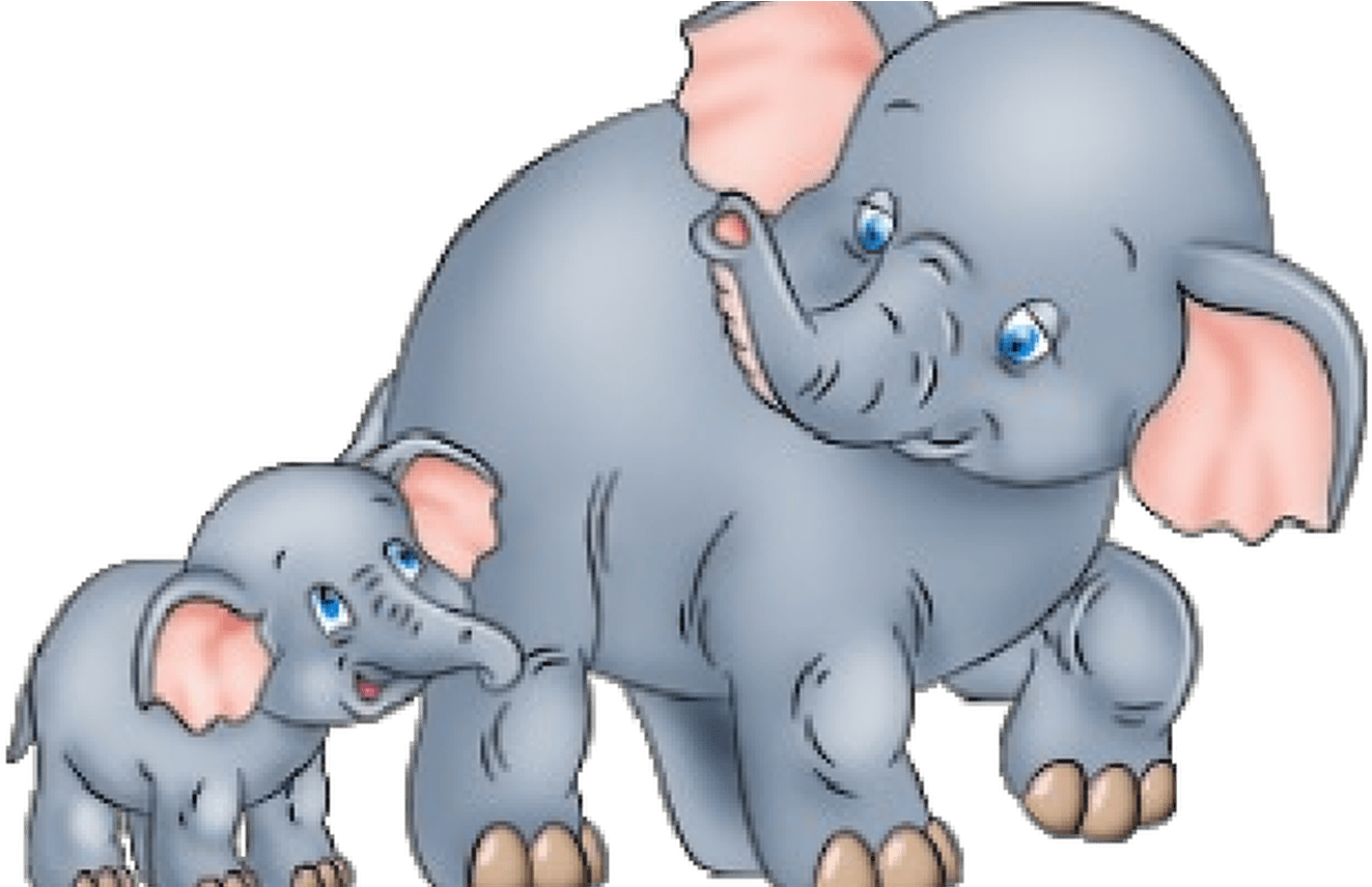 Cartoon Baby Elephant 13 1000 X 1050 Carwadnet - Cartoon Elephant And Baby (1368x855)