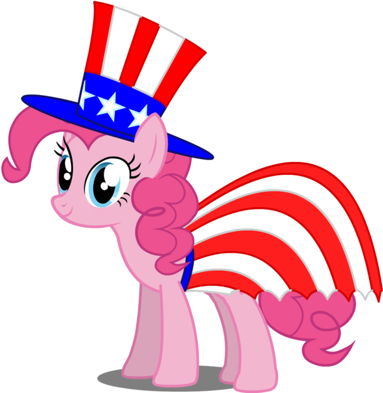 Pinkie American Flag Outfit By Sersys - Cartoon (911x876)
