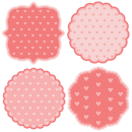 Polka Dot Heart Backgrounds Svg Scrapbook Cut File - Scalable Vector Graphics (432x432)