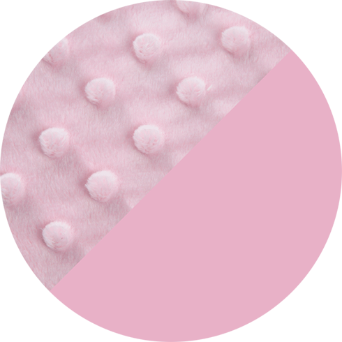 414 Pink Soft Dot Pink Flannel Circle - Flannel (490x490)