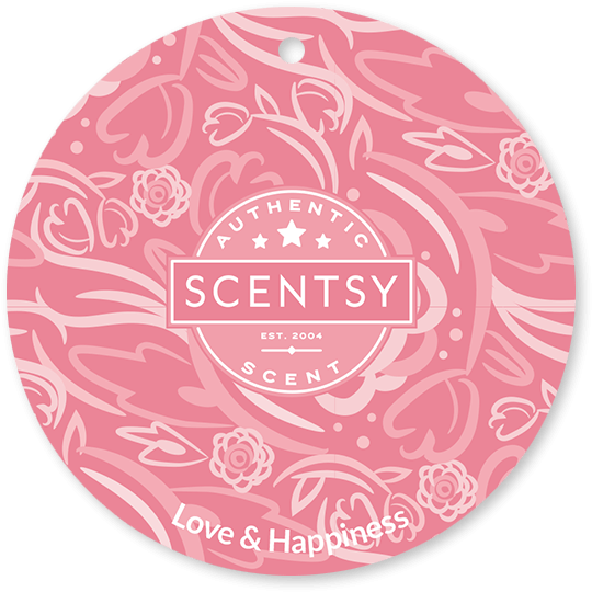 Love And Happiness Scentsy Scent Circle - Scentsy Scent Pak Lush Gardenia (600x600)