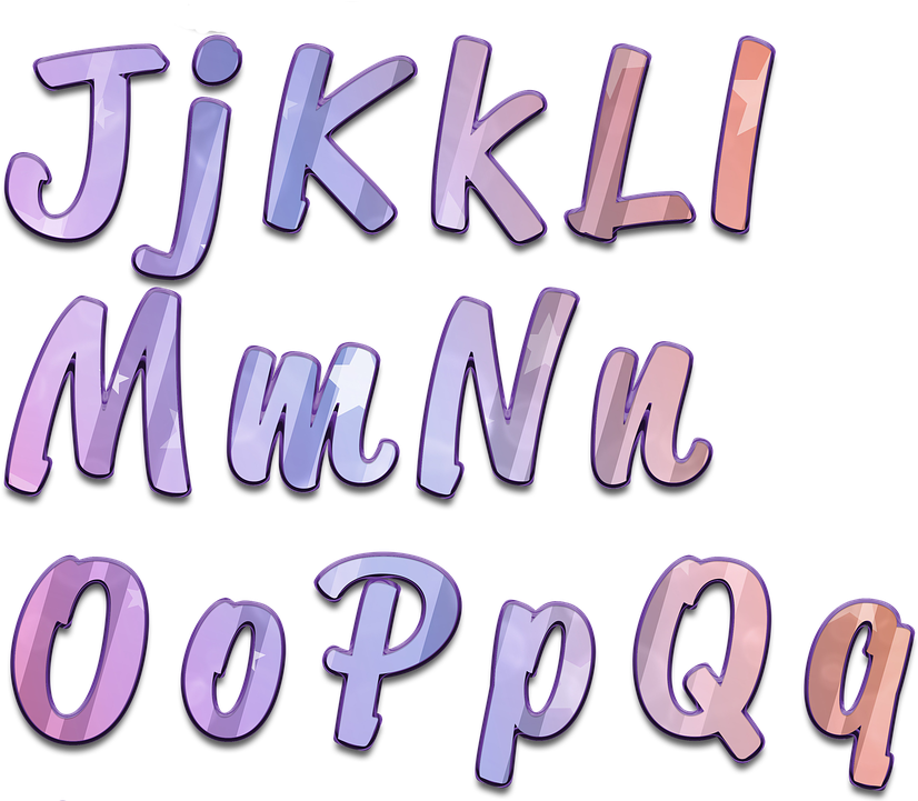 Purple Script Cliparts 1, Buy Clip Art - ตัว อักษร อังกฤษ สวย ๆ (873x720)