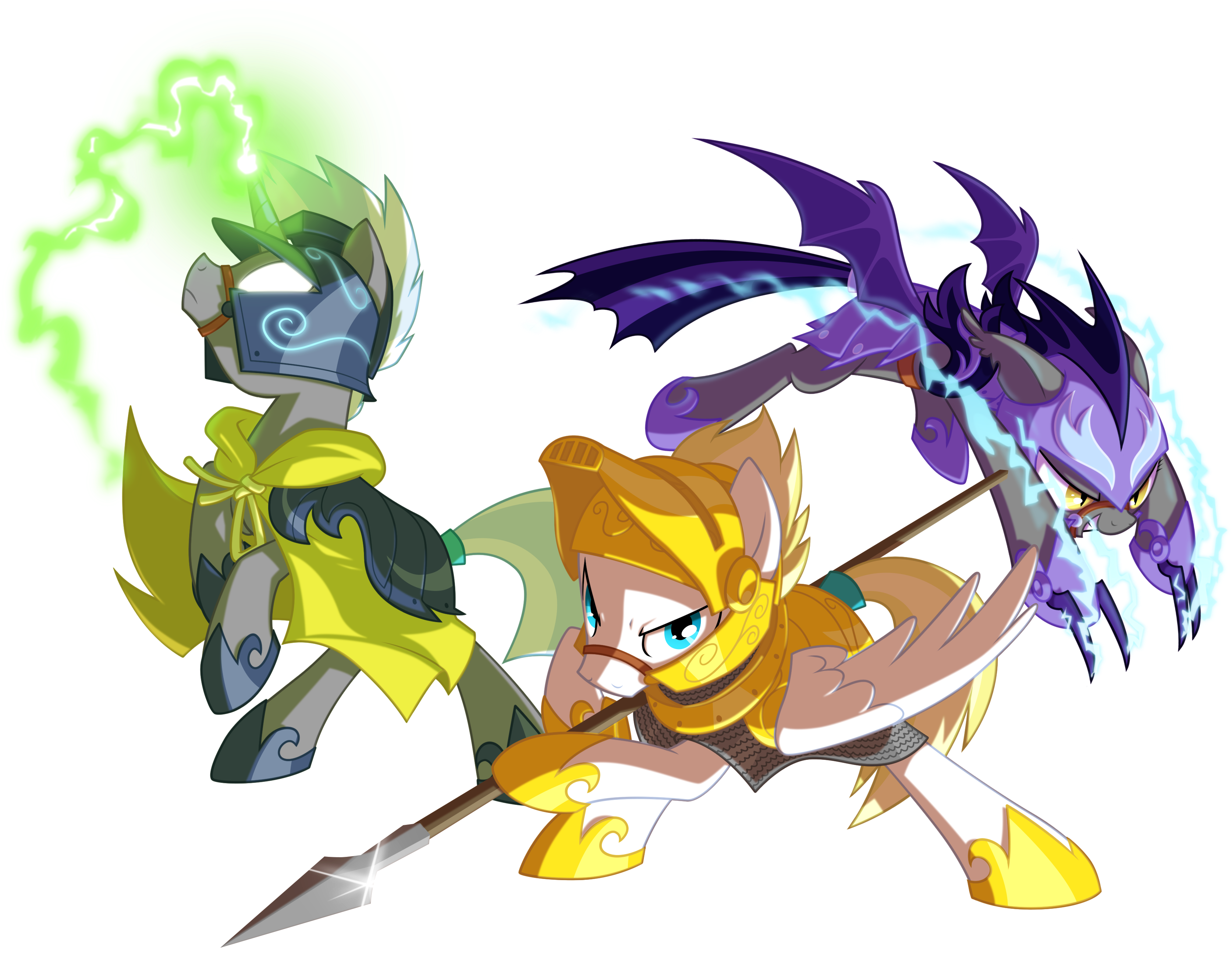 Back In The Saddle By Equestria-prevails - Midnight Blossom And Cloud Skipper (3500x2800)