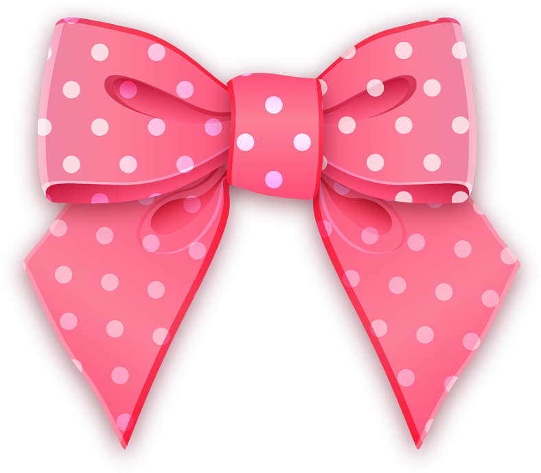 Ribbon1 - Pink Polka Dot Lace Background (800x696)