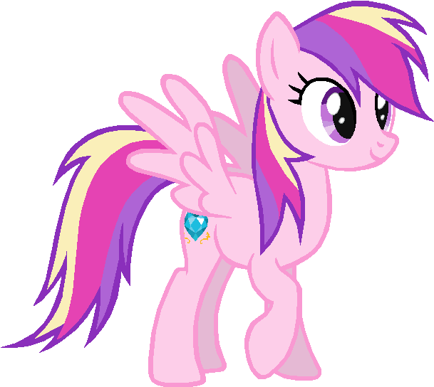My Little Pony Clipart Diamond Dash - My Little Pony Rainbow Dash Princess (649x593)