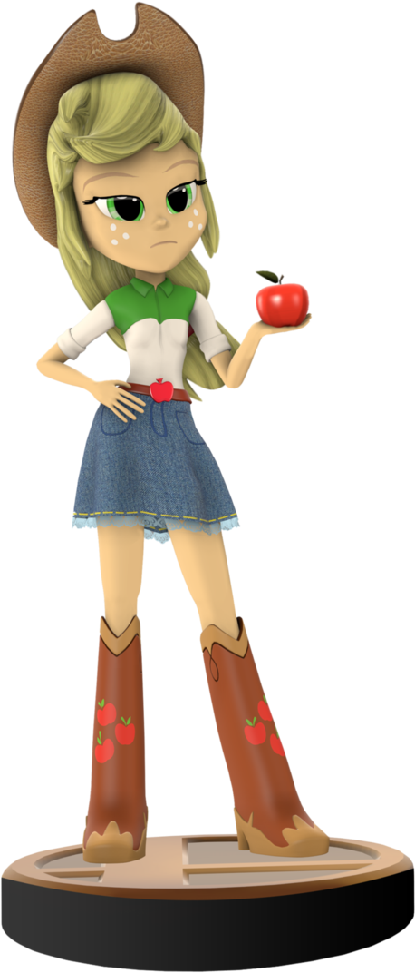 Applejack Amiibo By Flare-chaser On Deviantart - Super Smash Bros. (708x1128)