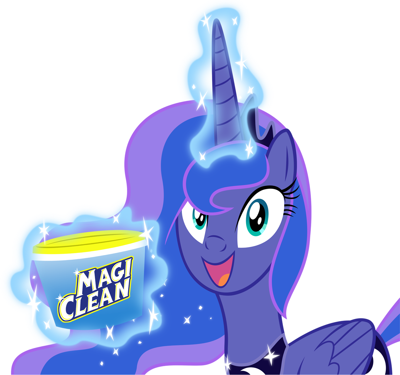 Magi Clean 0 Princess Luna Rainbow Dash Pony Mammal - Equestria (1321x1238)