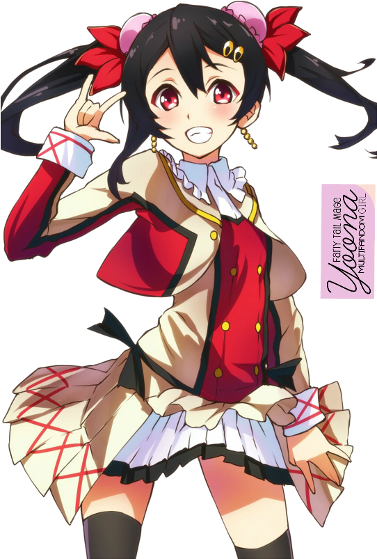 Nico Yazawa Render By Yoonafandom - Anime Love Live Nico Yazawa (541x813)
