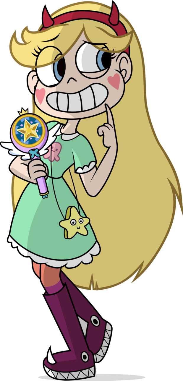 Nervous Smirking Star Butterfly - Svtfoe Star Butterfly (619x1289)