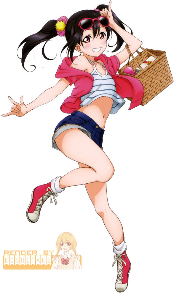 Lovelive Nico Render By Yejii - Love Live Nico Yazawa (642x1024)