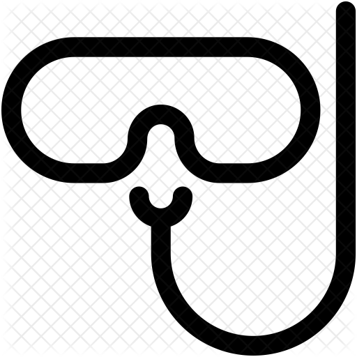 Snorkel Mask Icon - Diving Mask (512x512)