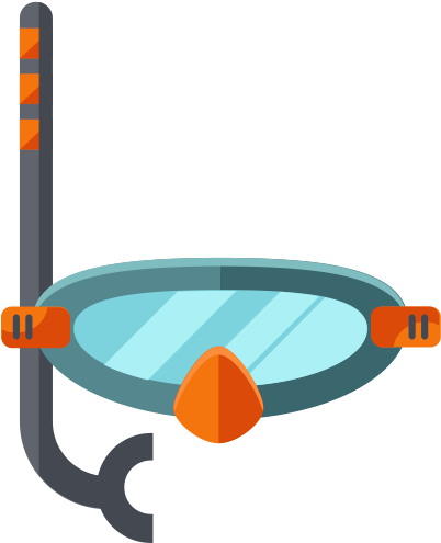 Snorkeling-mask - - Mascara De Buzo Png (500x500)