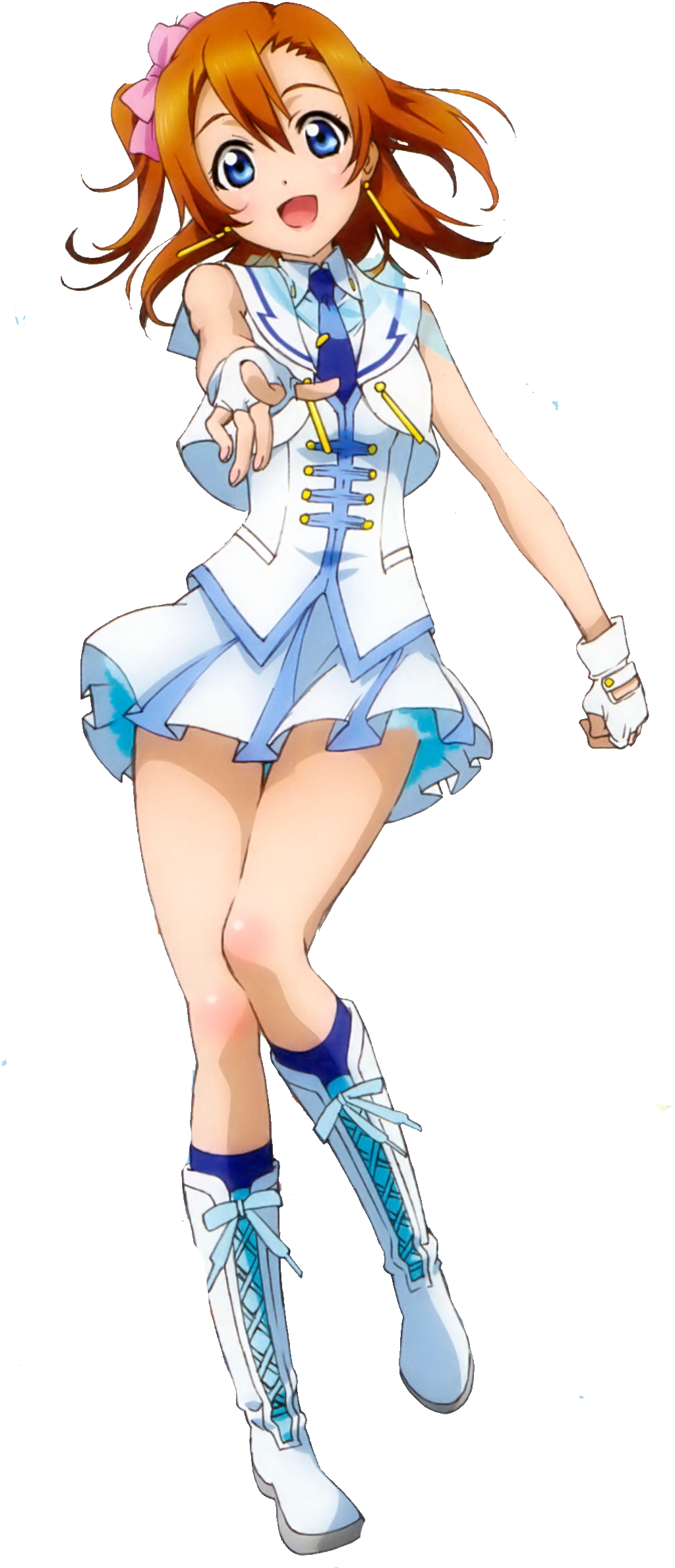 Ll Renders Honaka Wonderful Rush - Cushions Cover - Love Live! Kousaka Honoka Cushion (1073x2491)