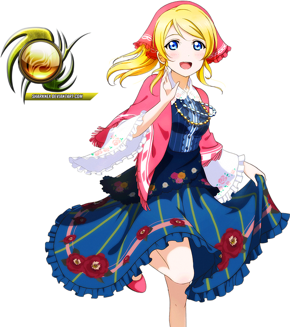 Love Live Render - Anime Love Live Eli Render (1024x1079)