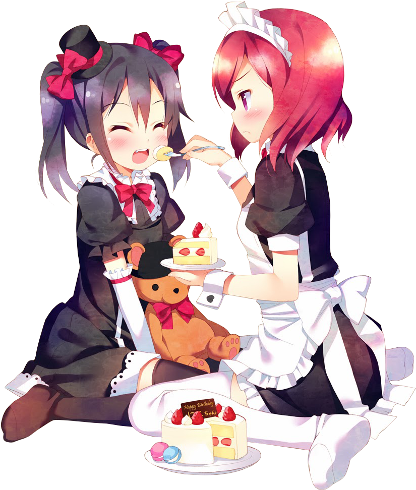 Love Live - Love Live Maki X Nico Render (841x1000)