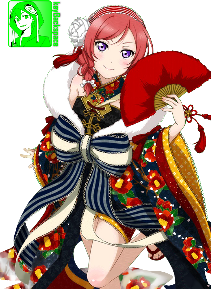 Nishikino Maki - Love Live Maki Kimono (681x957)