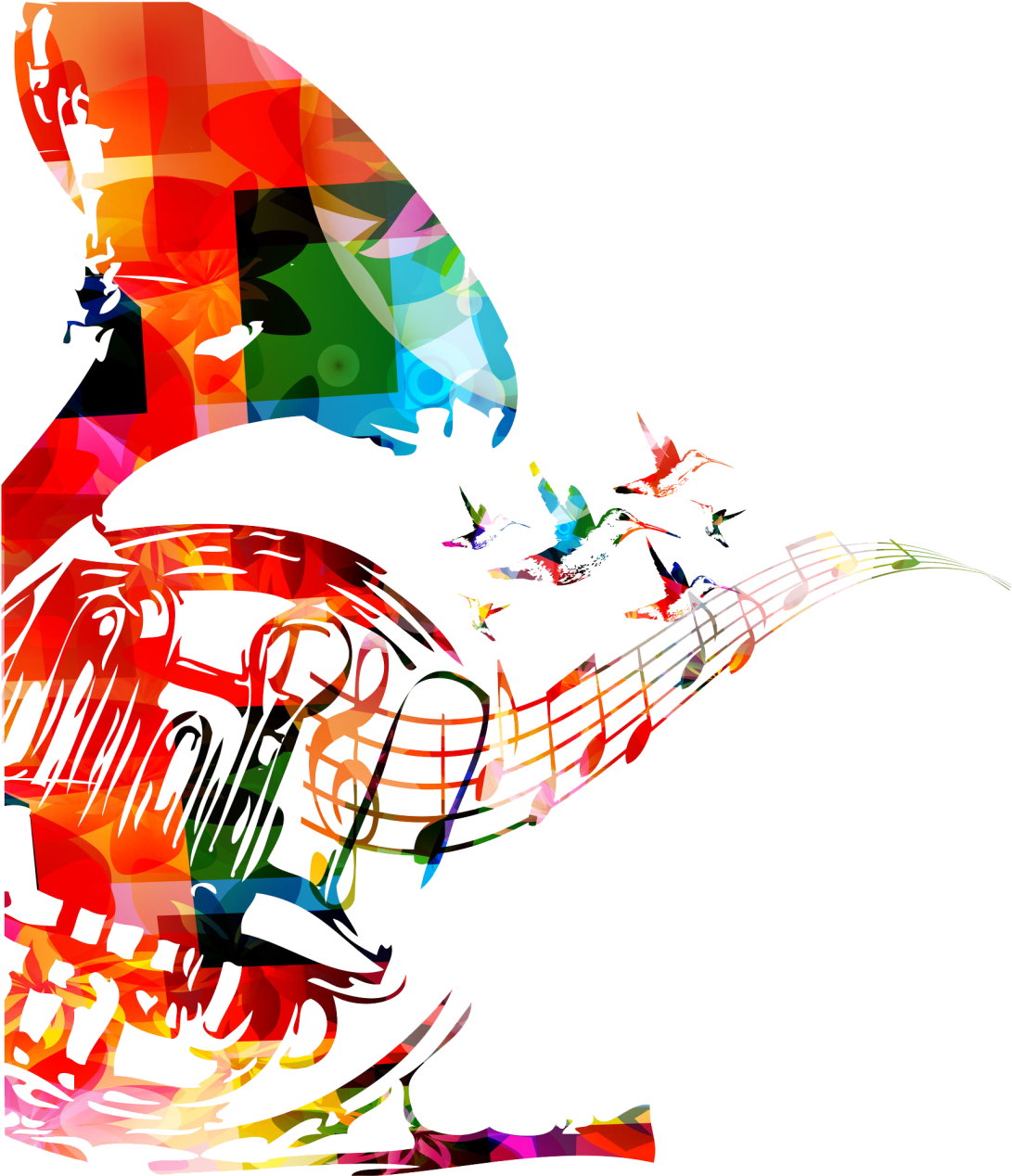 In 2009 Is A Unit Of Butterfly Nurture Trust Is A Registered - Colorful French Horn (1300x1310)