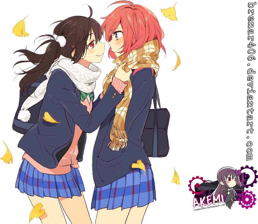 Maki X Nico Love Live Render By Brenar406 - Love Live Maki X Nico (900x786)