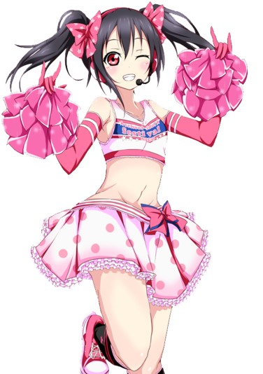 Finished Love Live 2nd Season Now As Well - Love Live Cheerleader Nico (400x536)