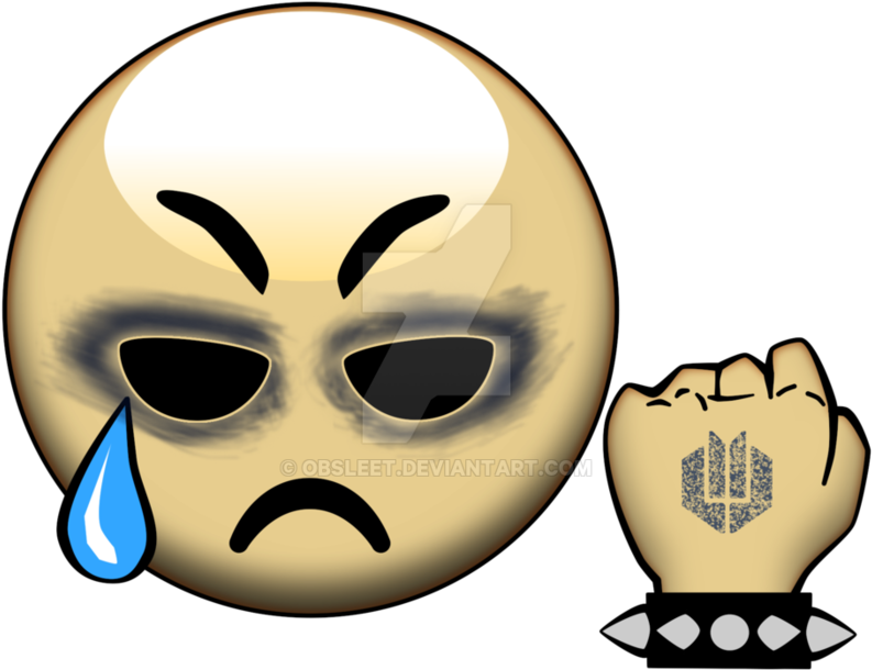 Hardcore Life Emoji By Obsleet - Digital Art (894x894)