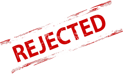 Denied Stamp Free Download Png - Rejected Png (500x302)