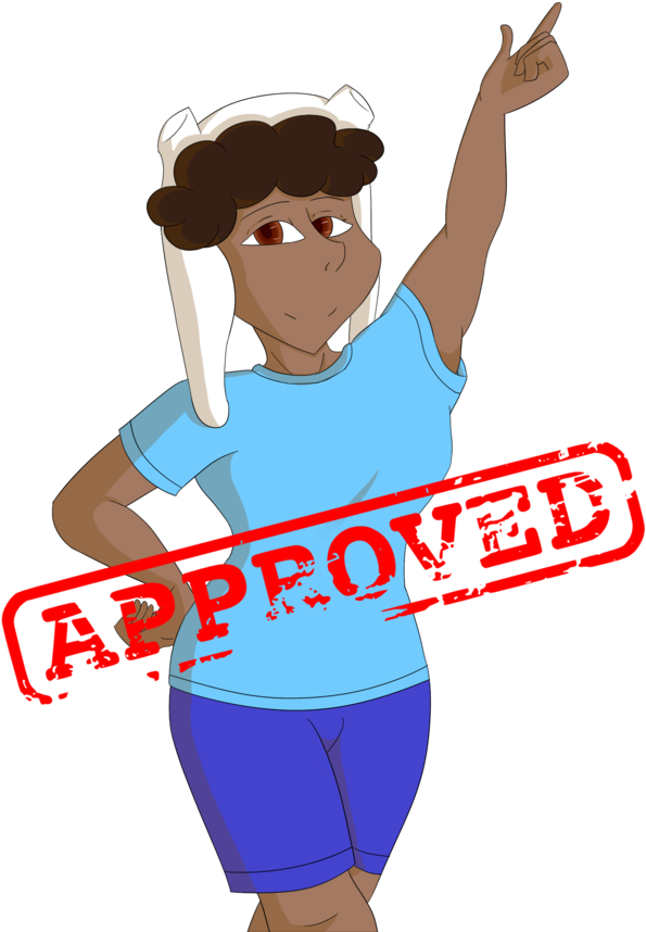 Black Stamp Of Approval By Lorrainnerose - Comics (894x894)