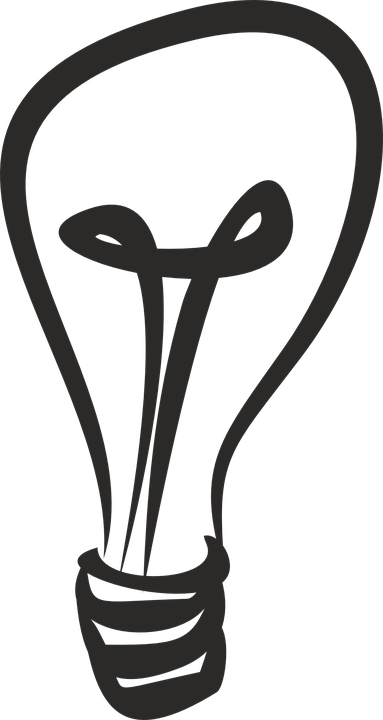 Electric Or Non-electric Pump - Lightbulb Sketch Png (383x720)