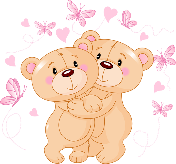 Cute Cartoon Teddy Bear With Flowers Stock Vector - Cartoon Cute Teddy Bear (600x558)