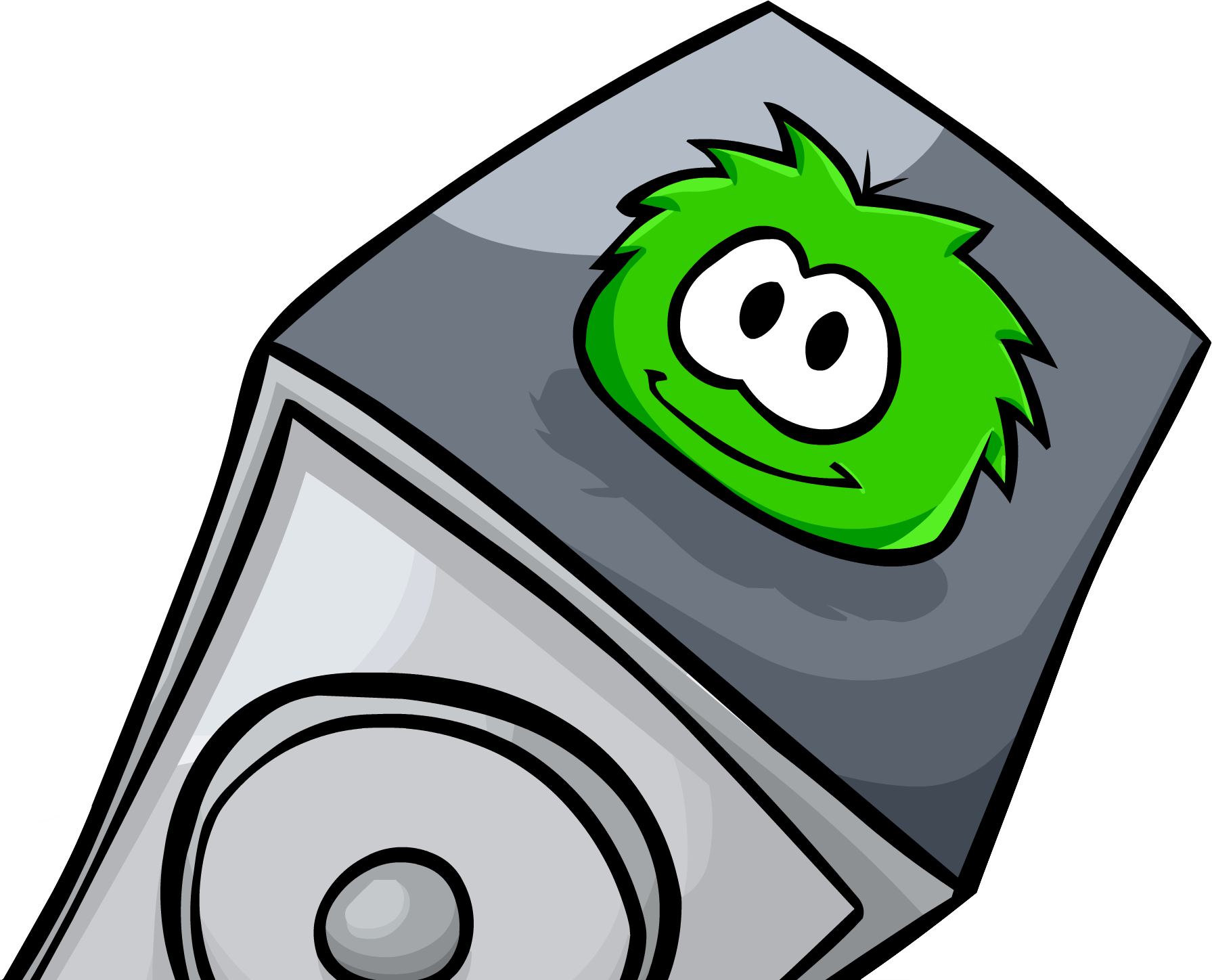 Keeper Of The Boiler Room - Club Penguin Green Puffle (1791x1448)